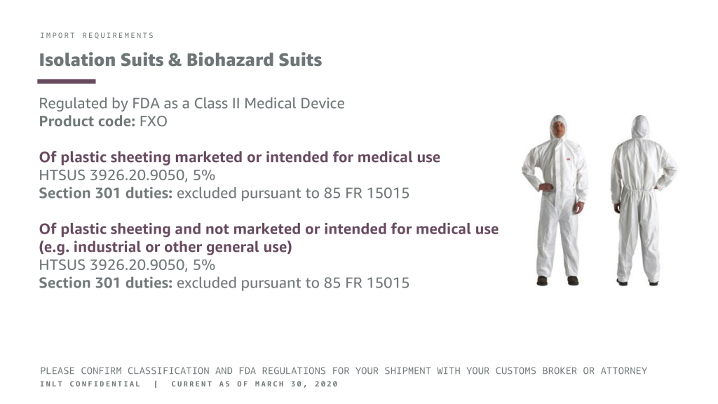 INLT Pandemic Supplies Webinar Isolation Suits & Biohazard Suits