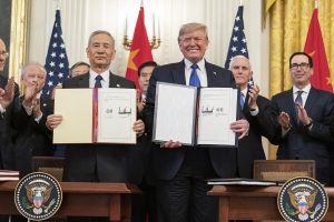 Phase One Trade Agreement with China Signing
