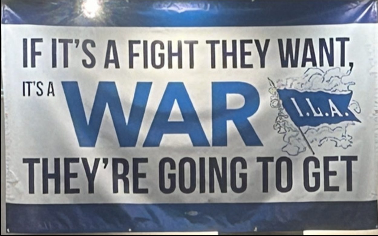 ILA's want fight get war poster